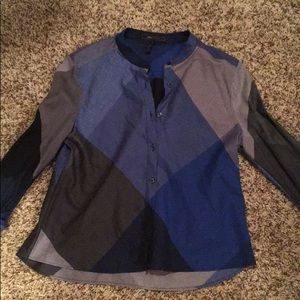 BCBG Maxazria Blue Designer Blouse